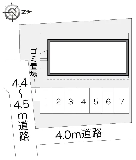 厚木市下荻野　月極駐車場（LP）